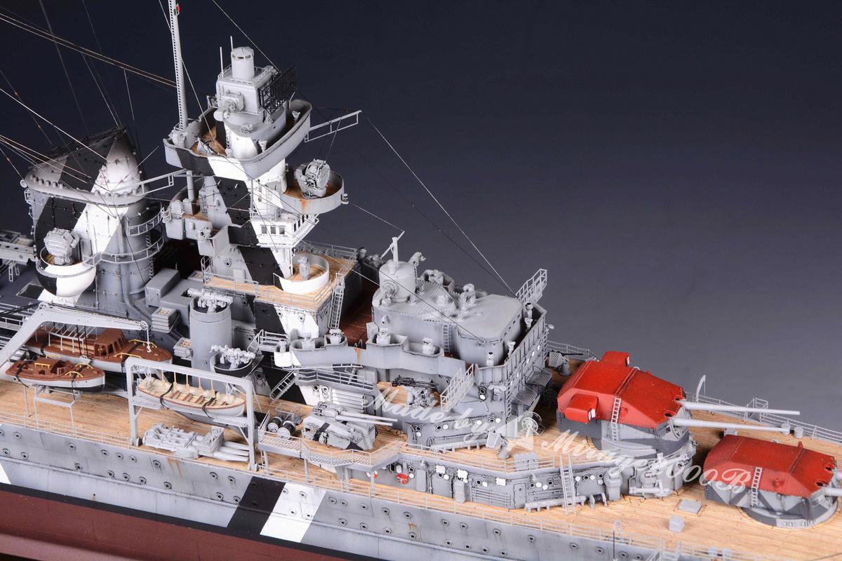 军模欣赏:1/350 德国海军 欧根亲王号重巡洋舰,by 幻影工厂